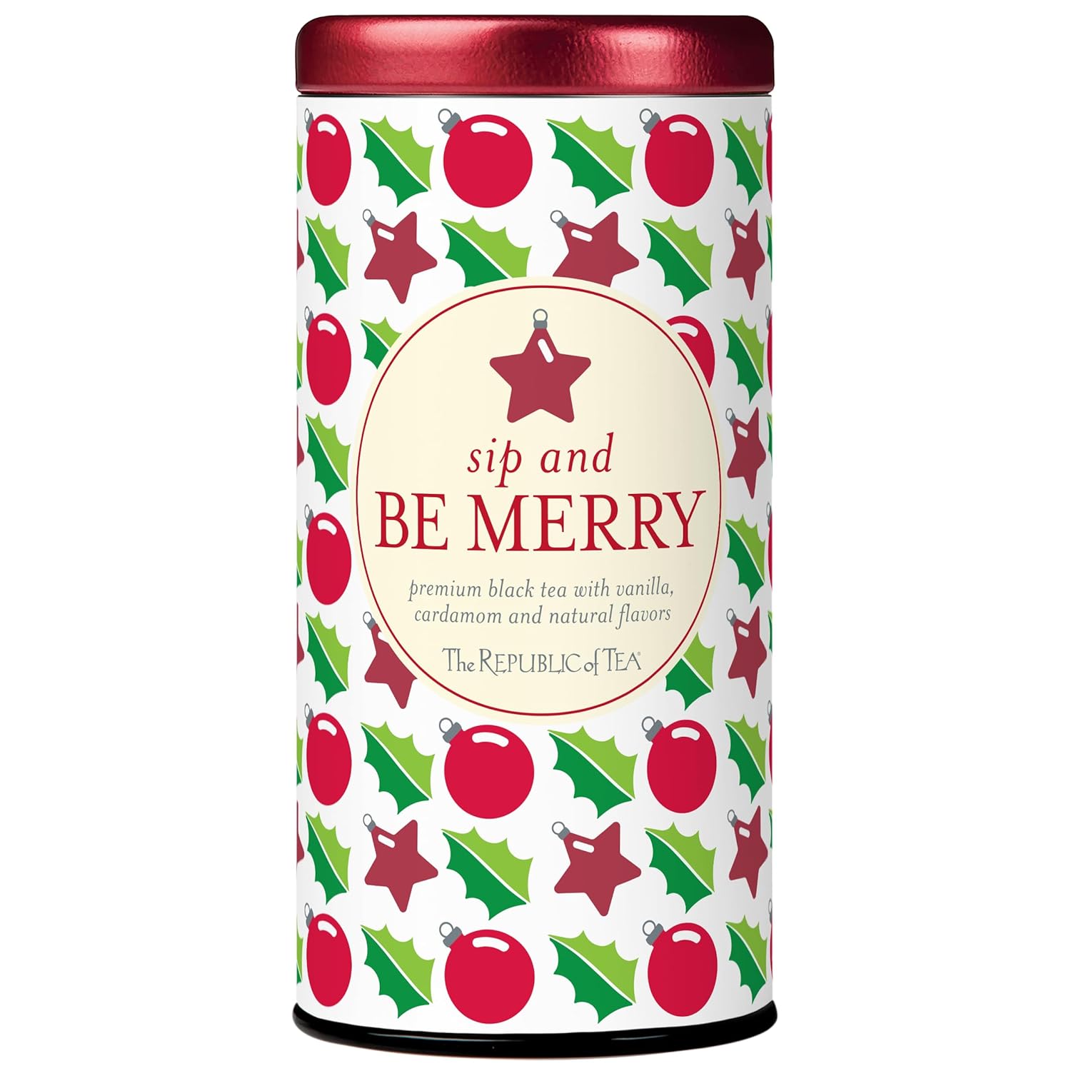 The Republic of Tea — Sip and Be Merry, Holiday The Republic of Tea — Sip and Be Merry, Holiday Gift Tea, 50 Tea Bags, Naturally Caffeinated