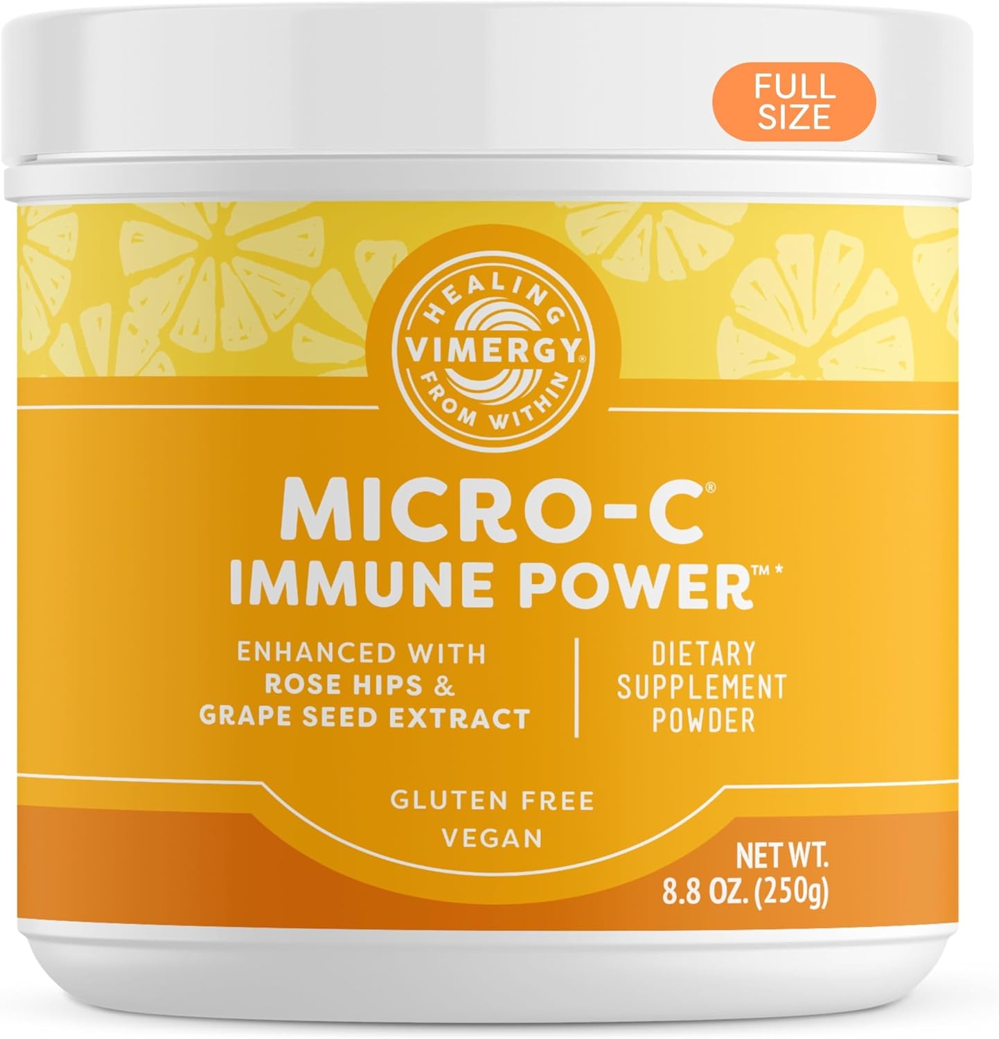 Vimergy Micro-C Immune Power TM *- 250g– 139 Servings – 1000mg/serving – Gentle Form – Antioxidant Phytonutrients – Immune & Nerve Support – Benefits Bone & Cartilage – Gluten-Free – Kosher – Vegan