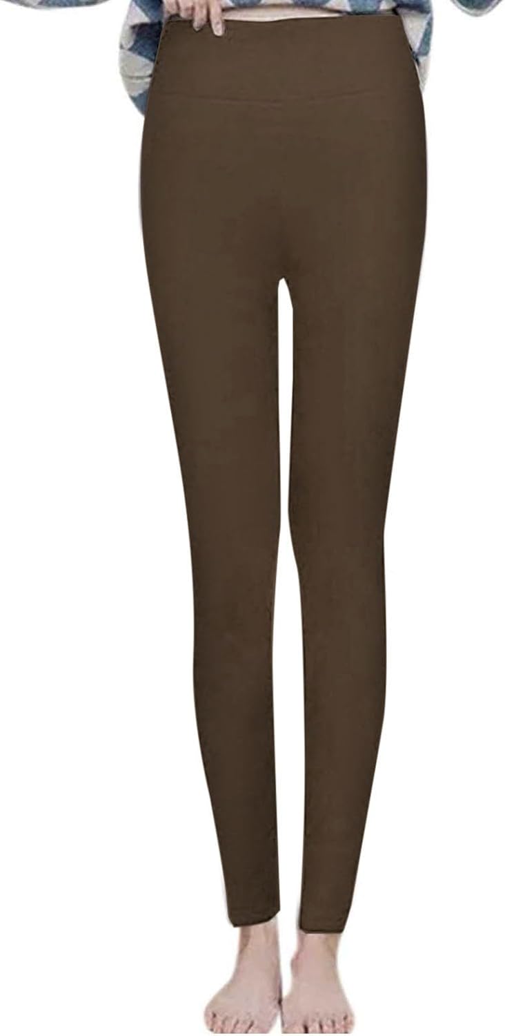 Women’s Warm Winter Jogger Pants Leggings Sherpa Sweatpants High Waisted Fleece Lined Thicken Outdoor Long Pants